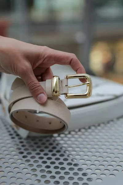 Ceinture pour femme plaquée or qui ne ternit pas, ceinture de veste, ceinture de robe, ceinture de chemise