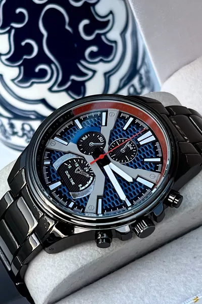 New Season Special Design Black Men's Wristwatch with Bracelet Gift