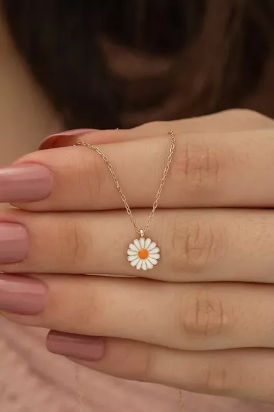 Ayar Minik Papatya Women's Silver Necklace