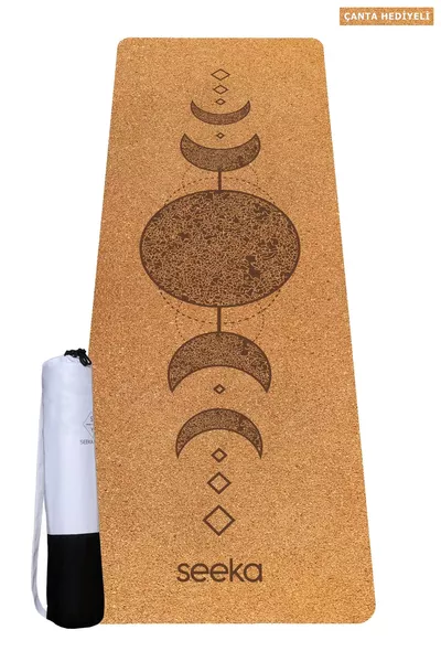 Mushroom Series Non-Slip Natural Rubber Yoga Mat - Moon