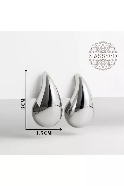 Women's Teardrop Stud Earrings