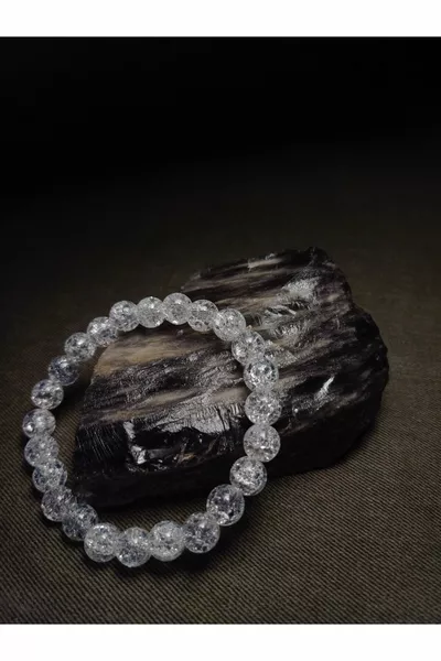 سوار من حجر 8 ملم نقية من النجف (كريستال الجبل)