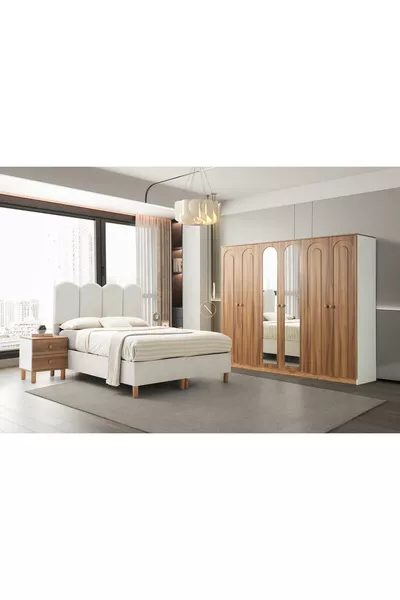 طقم غرفة نوم تاترا من MDF % | توصيل وتركيب مجاني