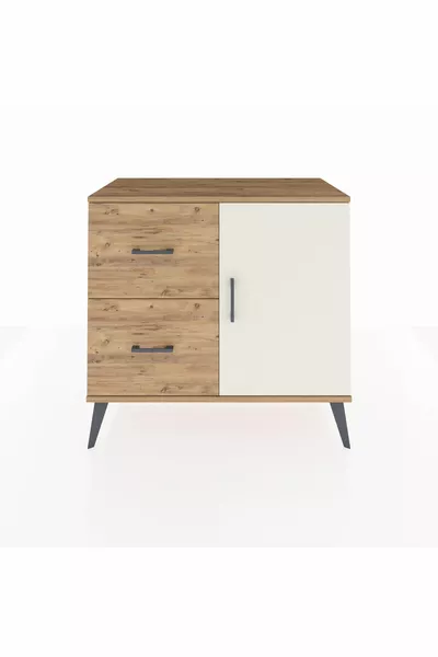 Hyperion Dressoir Enkele Plank 2 Laden Enkele Deur Den/Marmereik