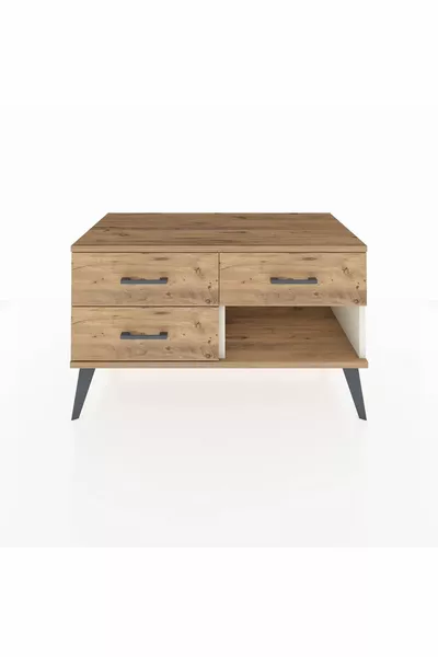 Comò Hyperion 3 Cassetti Pietra di Luna-Pino