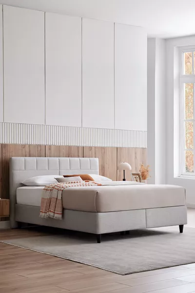 Lento & Supreme Sleep Bed Base and Headboard 2-Piece Set