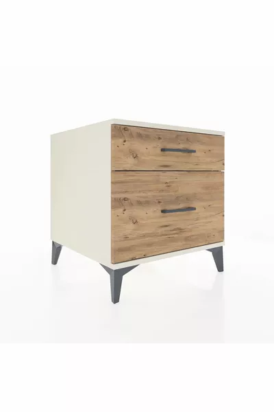 خزانة جانبية كرونوس بدرجين - عقيق صخري وصنوبر