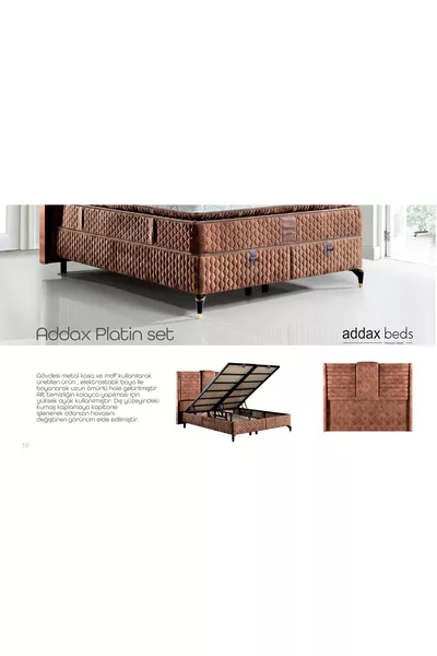 طقم بلاتيني مزدوج الرأس سرير سم