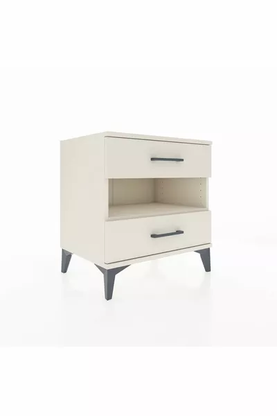 خزانة جانبية هايبرين بطابق واحد ودرجين - عقيق القمر