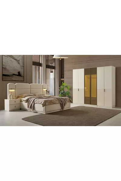 Sofya Bazalı Yatak Odası - 6 Kapılı