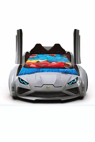 Supercarbeds - Lit Voiture - Extreme - Portes Ouvertes Vers le Haut - Blanc