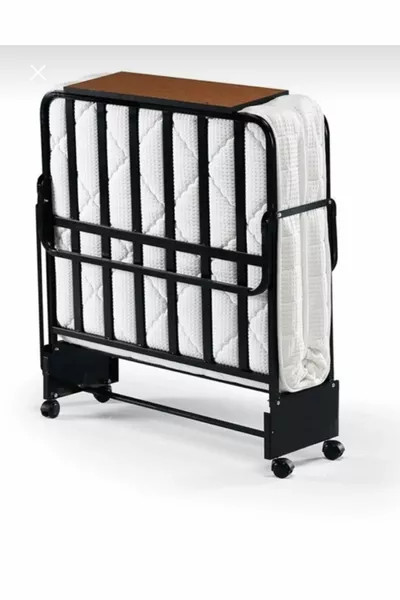 Katlanır Yatak Cok Amaçlı Taşınabilir Tekerlekli Yatak Kamp Yatagı Ve Gezi Yatağı