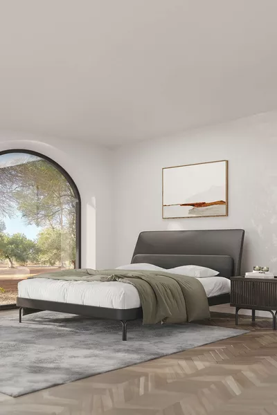 Комплект за спалня Остин - Тъмен дъб