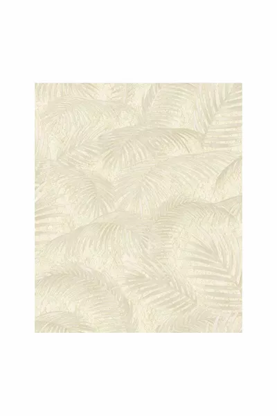 Beige Palm Schuimtextuur Behang -3