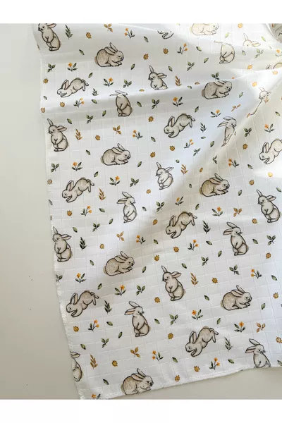 Мултифункционално муслиново покривало, муслинова одеяло за новородени бебета, % памук, муслинова кърпа * см