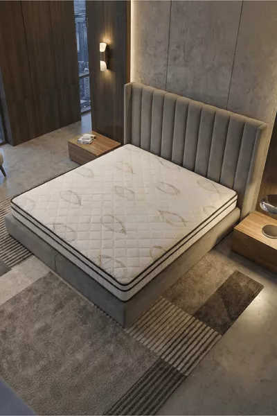 Full Ortopedik Bamboo Ekstra Yaylı Yatak cm Özel Ölçü Seçenekli