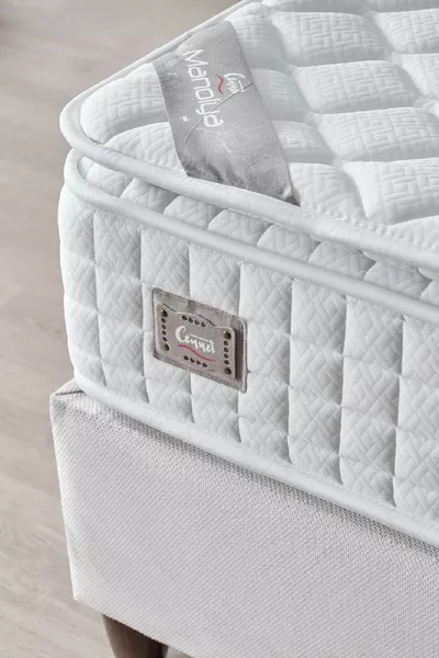 Zambak Model Single Antibacterial Padded Mattress Full Orthopedic Pocket Spring Mattress
