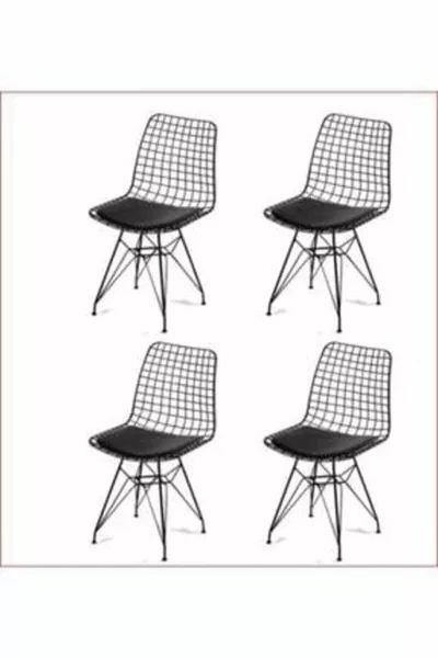 كرسي سلكي خاص مطبخ صالون مقهى 4 قطع