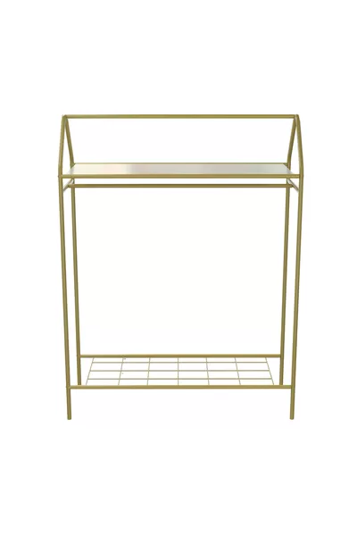 علاقة ملابس منزلية ذهبية مع رف تصميم جديد علاقة ملابس قائمة للبيع بالتجزئة