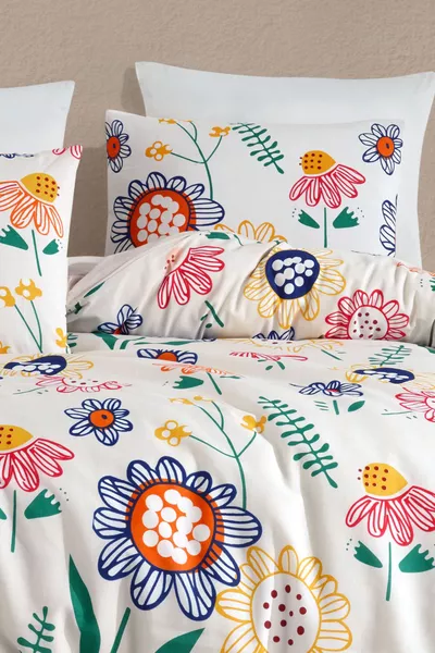 Single Bed Duvet Cover Set | Fitted Sheet | Full Cotton Set