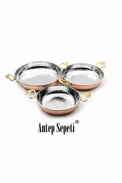 3-Piece Copper Pan Set