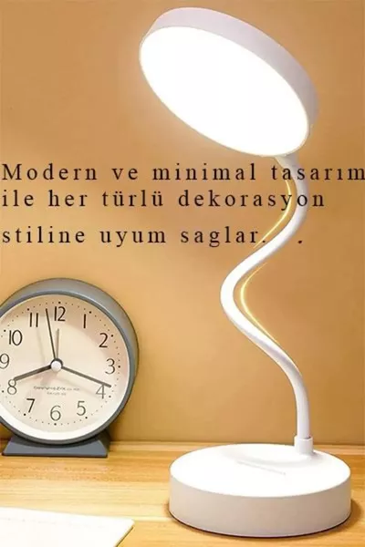 Новая сенсорная настольная лампа с зарядкой, регулируемая яркость, белый цвет