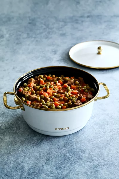 Troy Emaille-Frittierpfanne Weiß  cm