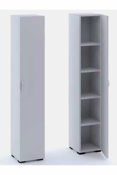 خزانة متعددة الاستخدامات بباب واحد  رفوف، خزانة متعددة الاستخدامات للحمام والمطبخ والمخزن، خزانة لبقالة بباب واحد