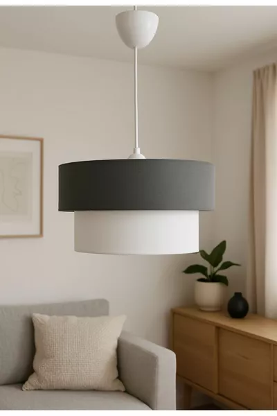 Kumaş Başlık 2 Katlı Pasta Avize Yatak Odası Çocuk Odası