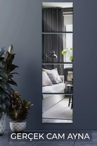 Set de 4 miroirs muraux et miroir à peinture carrés  cm