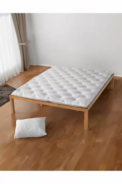 Diamond Tavşan Tüyü Kumaş Orta Sert Lastikli Yatak Pedi & Şiltesi (Şehrazat modelinin pedi)