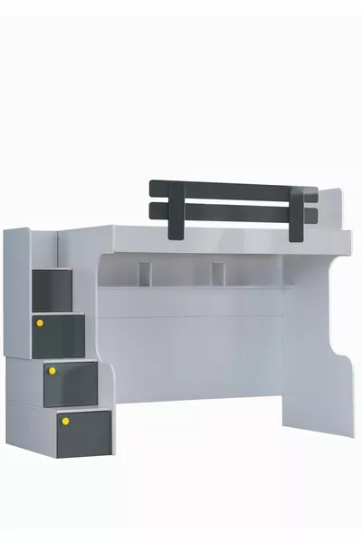 Ranza, Letto a Castello Metris con Scrivania e Armadio a 3 Ante