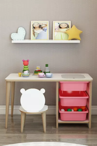 Scrivania per Bambini Tavolo Giochi e Attività Tavolo Estivo Invernale Pmb_spt_san