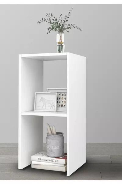 طاولة جانبية كومودين رف زخرفي بجانب السرير