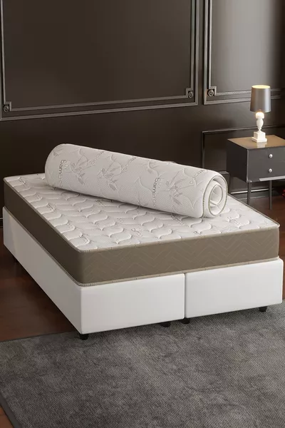 Materassino, Materasso Full Ortopedico in Bambù, Topper