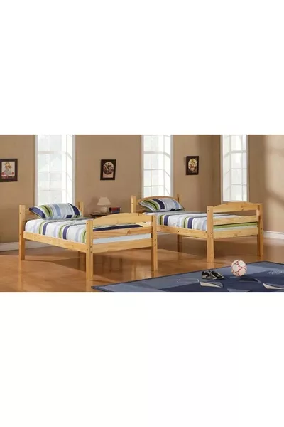 Natural Wood Montessori Detachable Wooden Loft Bed Compatible Tree Loft Bed - 