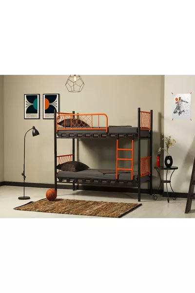DZGN HOME METİS GENÇ ÇOCUK YATAK ODASI METAL RANZA VE KARYOLA -  x  CM