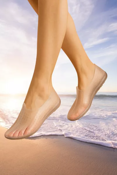 Water Shoes Non-Slip Sole Stylish Pool Transparent Beach Sandals