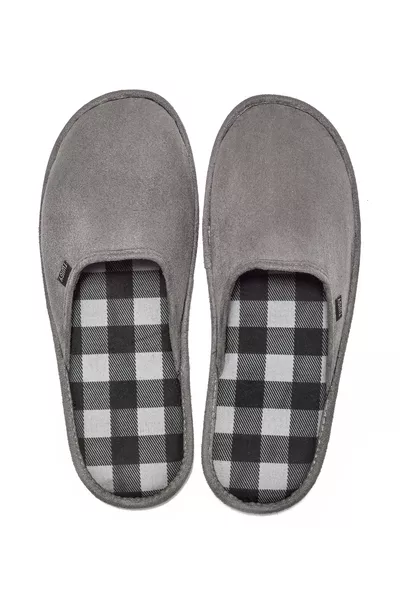 Pro Square Men's House Slippers Gray /