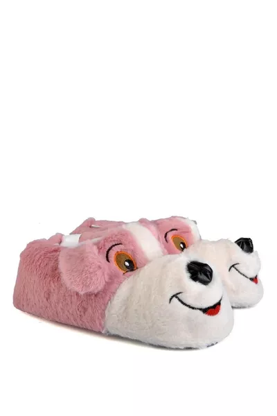 Hausschuhe mit süßem Hundemotiv