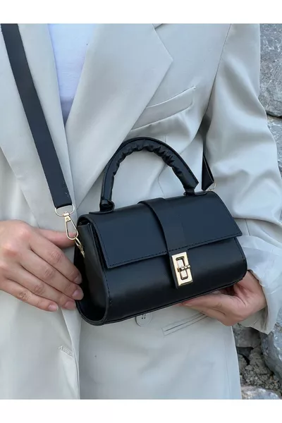 حقيبة يد وكتف نسائية نورة موديل سوداء