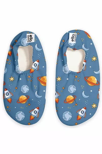 حذاء مسبح أطفال للجنسين بنعل مانع للانزلاق فضاء