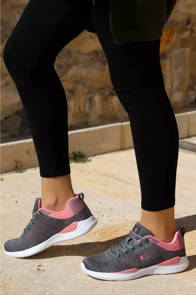حذاء رياضي نسائي يومي وولكي B-7 -1K رمادي