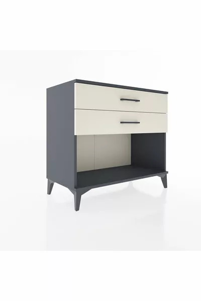 Hyperion Şifonyer 2 Çekmeceli  Antrasit-Aytaşı