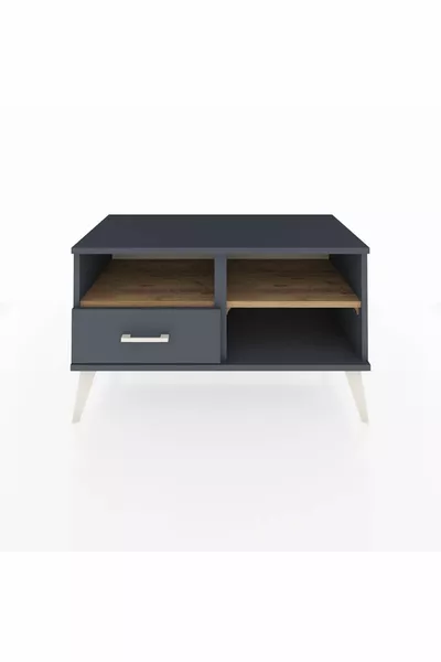 Hyperion Şifonyer 2 Raflı Tek Çekmeceli  Antrasit-Çam/Antrasit