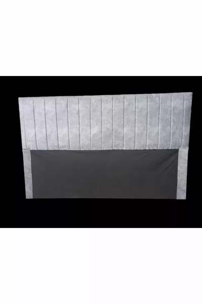 Bed Base Headboard * Gray - Stripe Cover