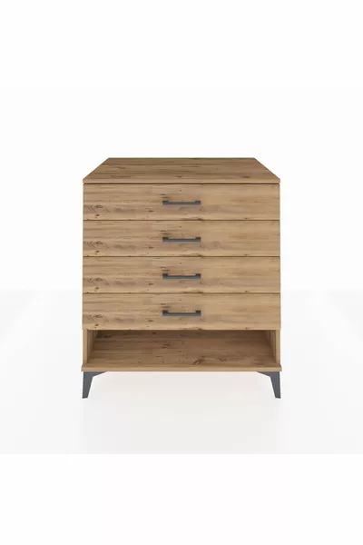 خزانة كرونوس بأربعة أدراج - صنوبر