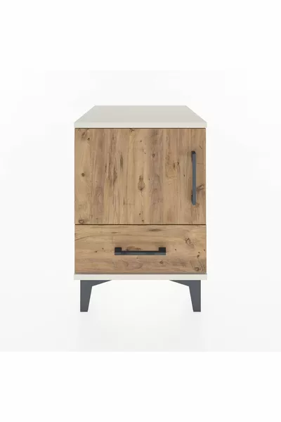 Hyperion Kommode mit einem Regal, einer Schublade und einer Tür Mondsichel-Kiefer