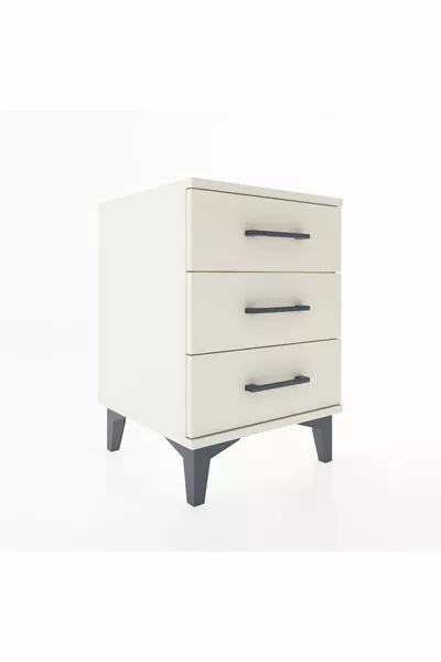 خزانة جانبية هايبريون بثلاثة أدراج حجر القمر