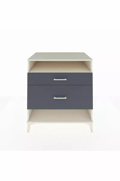 Kronos Dressoir Enkel Plank 2 Laden Agaatgrijs-Antraciet